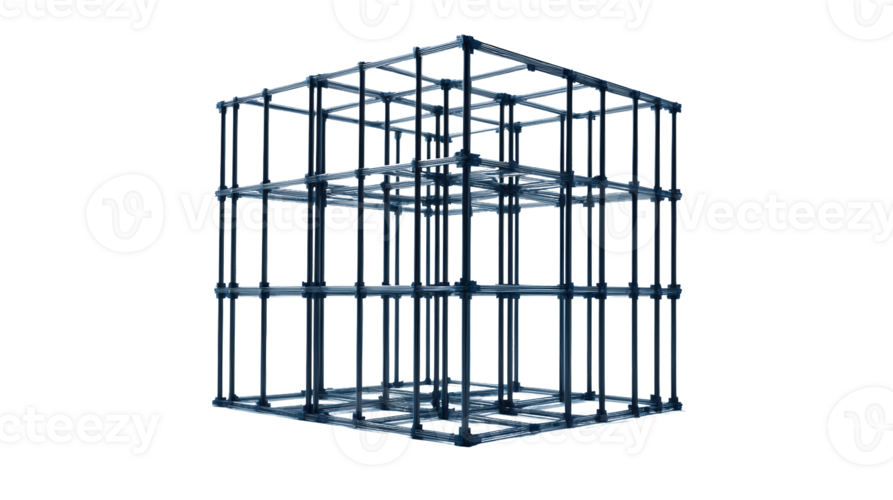 Structural Framework Design A Detailed 3D Model of a Modular Construction Frame for Engineerin png