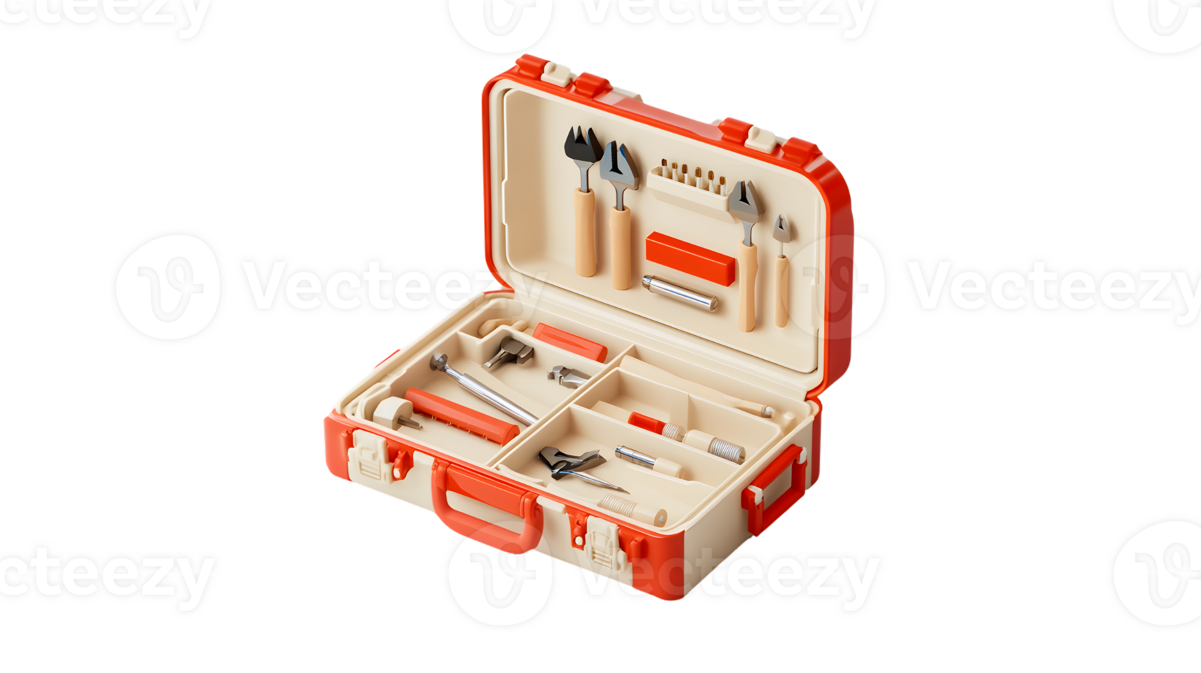 Toolbox with Organized Tools Essential Equipment for DIY Projects and Repairs png