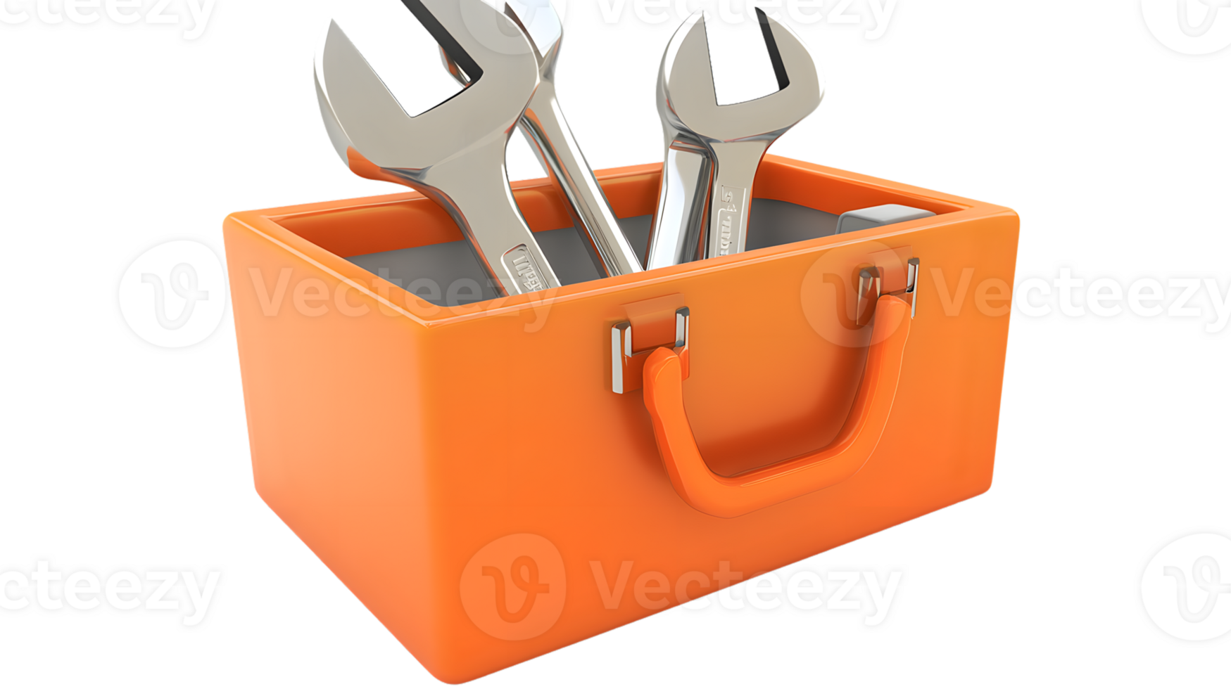 Toolbox with Wrenches Essential Tools for DIY Projects and Maintenance Tasks png