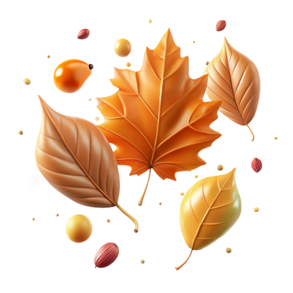 impressive minimalist Autumn Leaves Falling Downward Cutout exclusive png