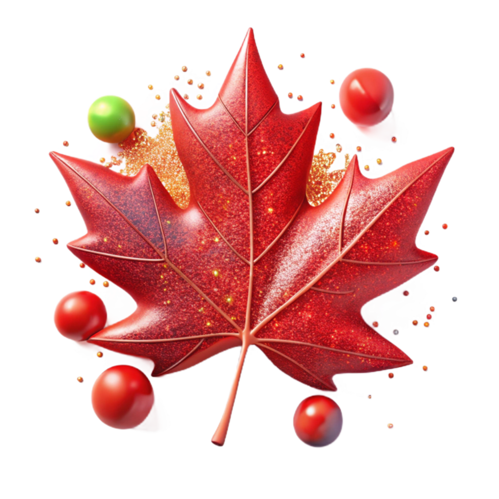 serene creative Autumn Leaves Scattered Design Cutout Isolated genuine png