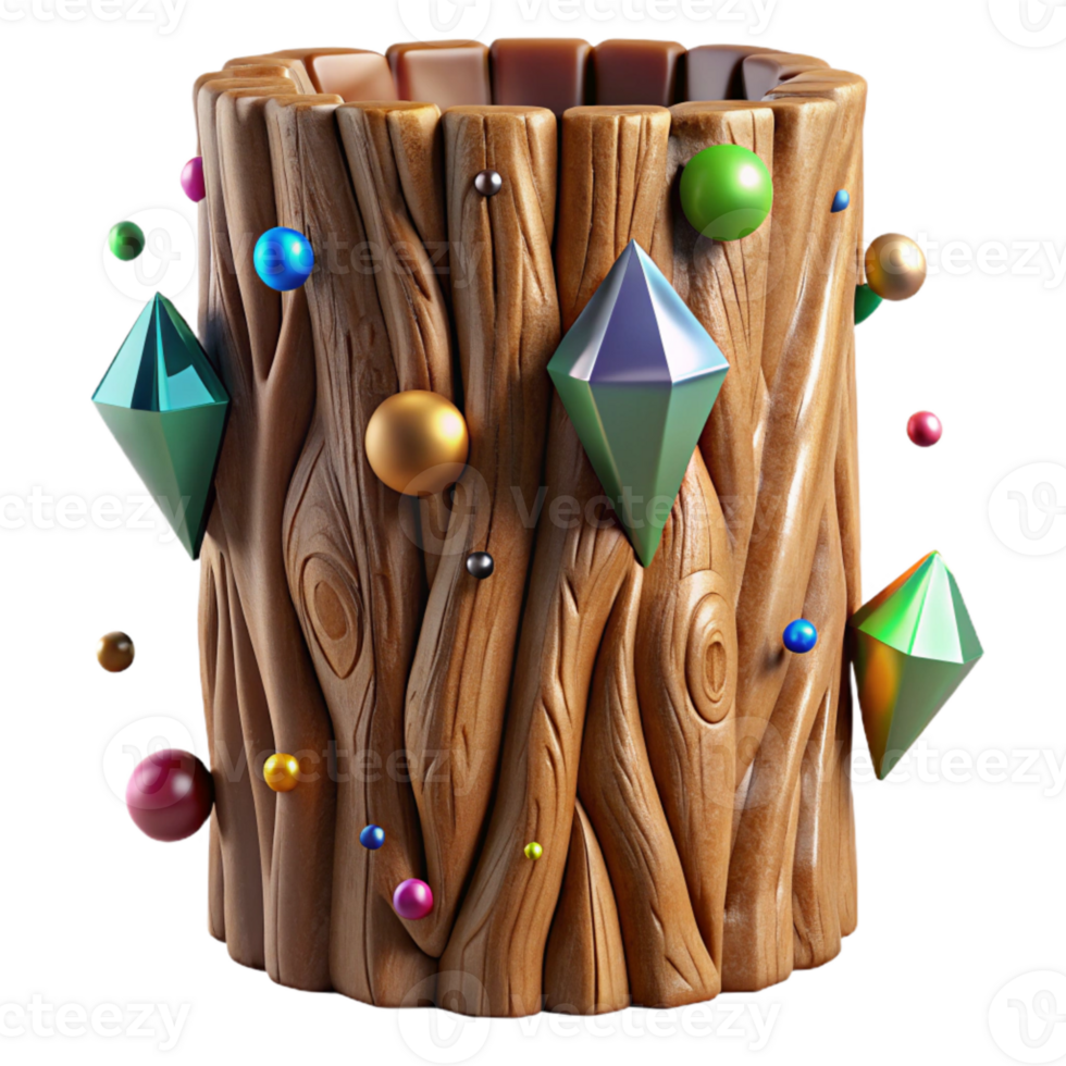 dramatic rustic Brown Tree Bark Texture with Transparent Background high quality png