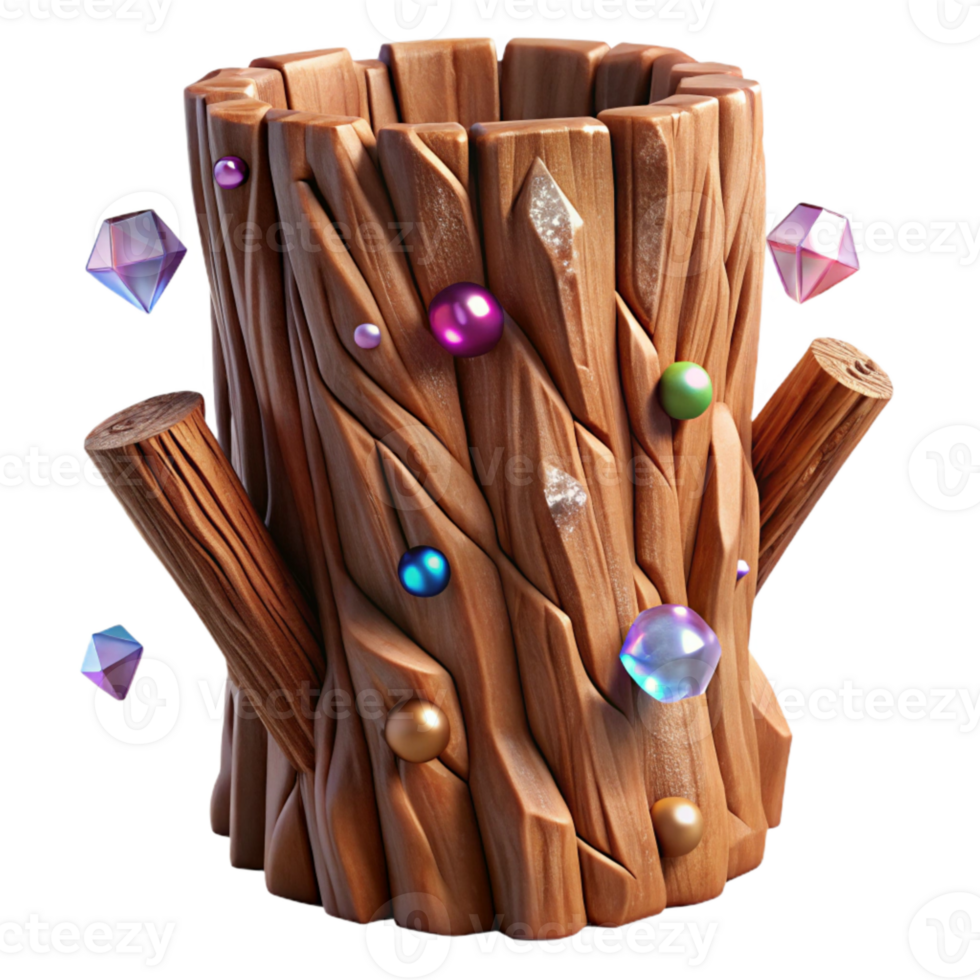 magnificent abstract Brown Tree Bark Texture with Transparent Background detailed png