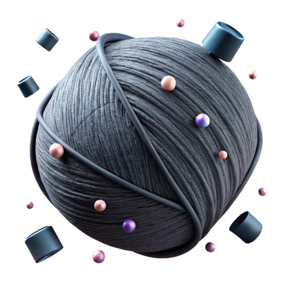 beautiful classic Charcoal Black Thread Cutout Transparent Background Matte exclusive png