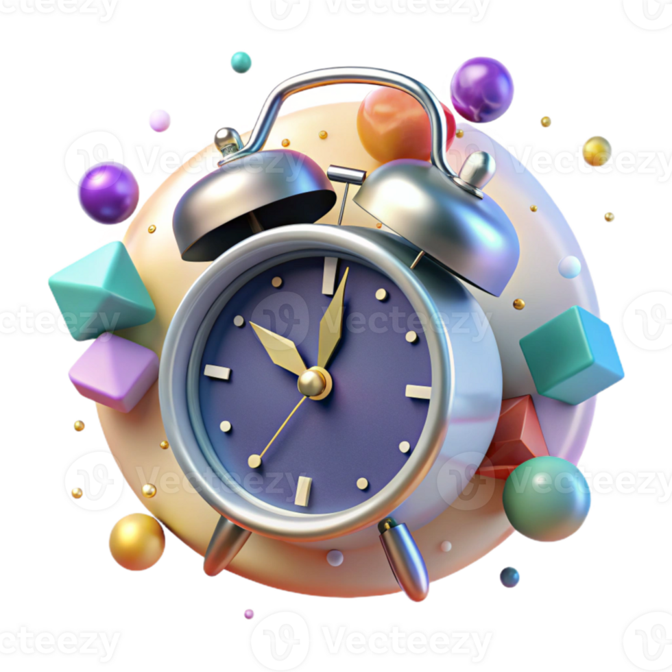 beautiful classic Classic Alarm Clock Front View Transparent Background Cutout exclusive png
