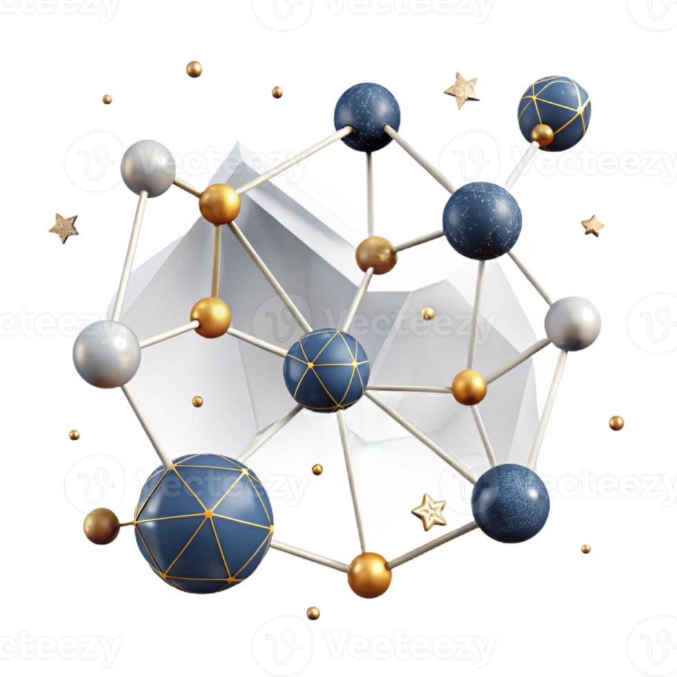dramatic creative Constellation Pattern Cutout with Connecting Lines high quality png
