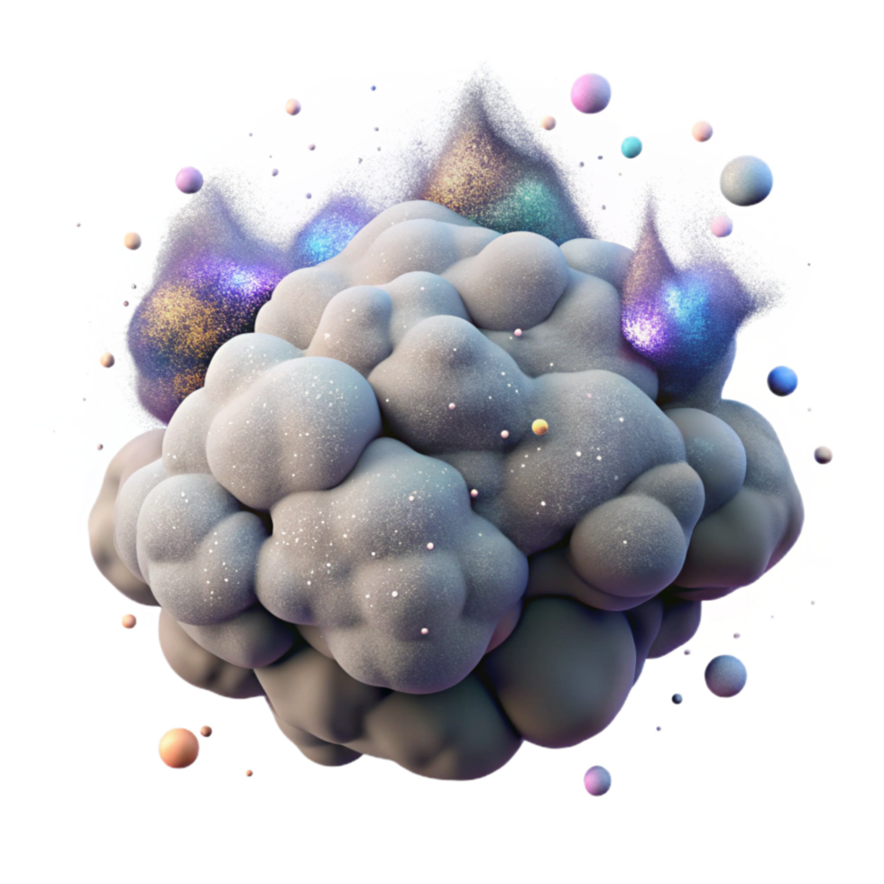 magnificent abstract Cosmic Dust Cloud Isolated Design Element original png