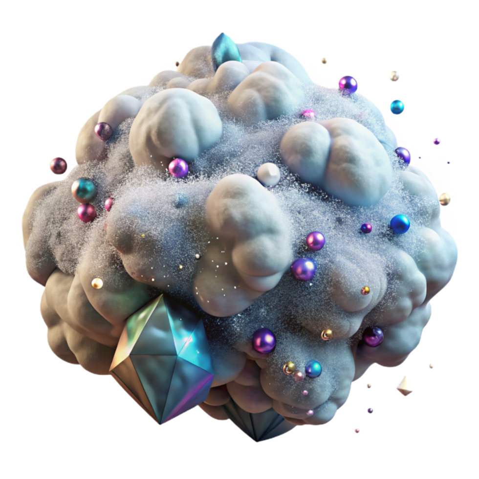 vibrant modern Cosmic Dust Cloud Wispy Transparent Background exclusive png