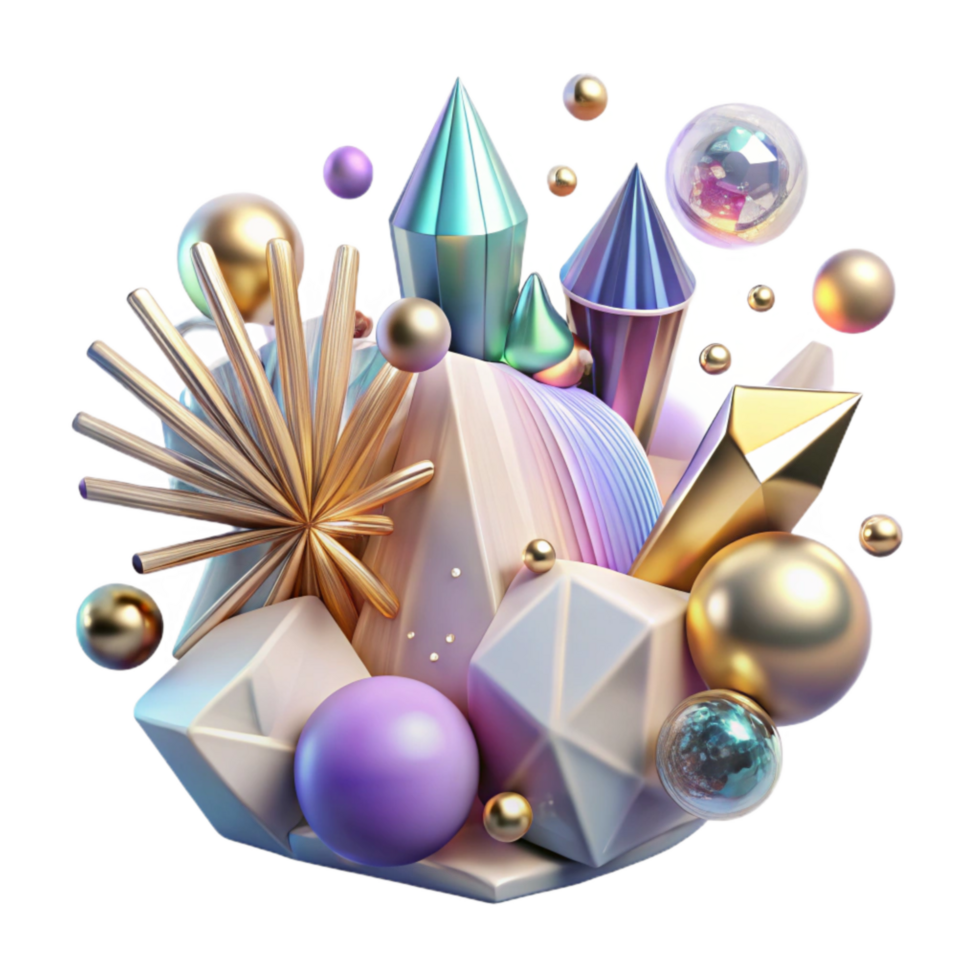 impressive artistic Cosmic Rays Abstract Design Isolated on Transparent Background authentic png