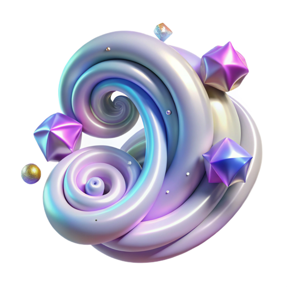 wonderful abstract Cosmic Rays Abstract Swirls Isolated on Transparent Background exclusive png