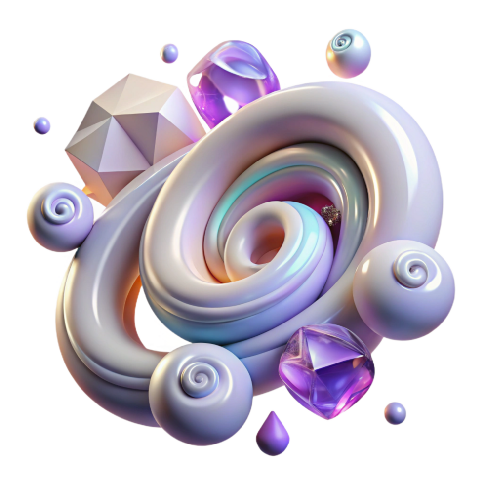 extraordinary rustic Cosmic Rays Abstract Swirls Isolated on Transparent Background original png