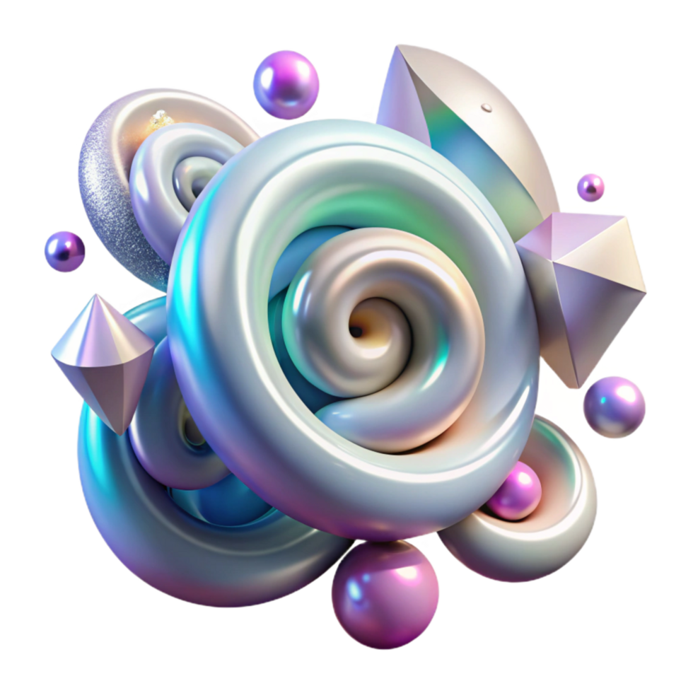 extraordinary rustic Cosmic Rays Abstract Swirls Isolated on Transparent Background authentic png