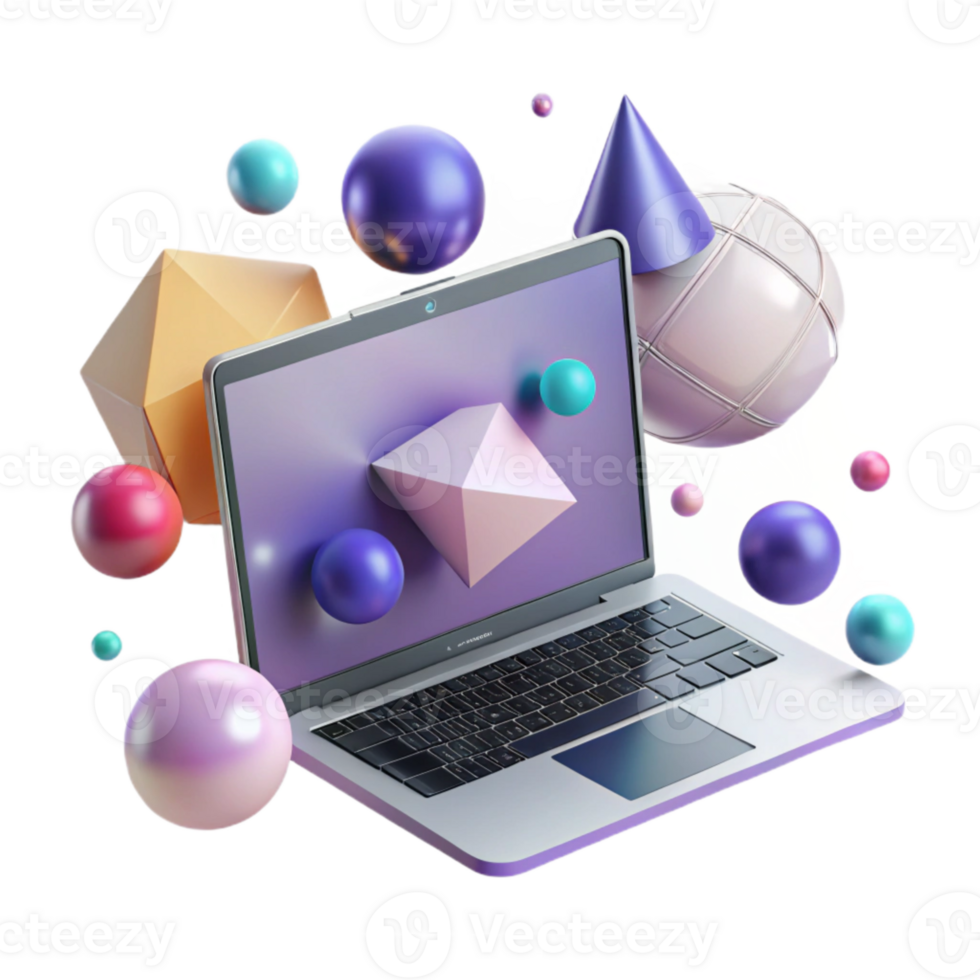 wonderful contemporary Modern Laptop Front View Transparent Element authentic png