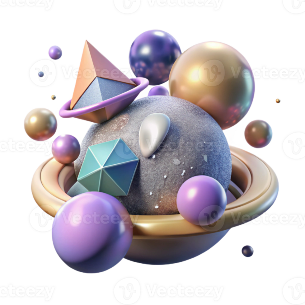 impressive abstract Multiverse Concept Cutout with Overlapping Dimensions premium png