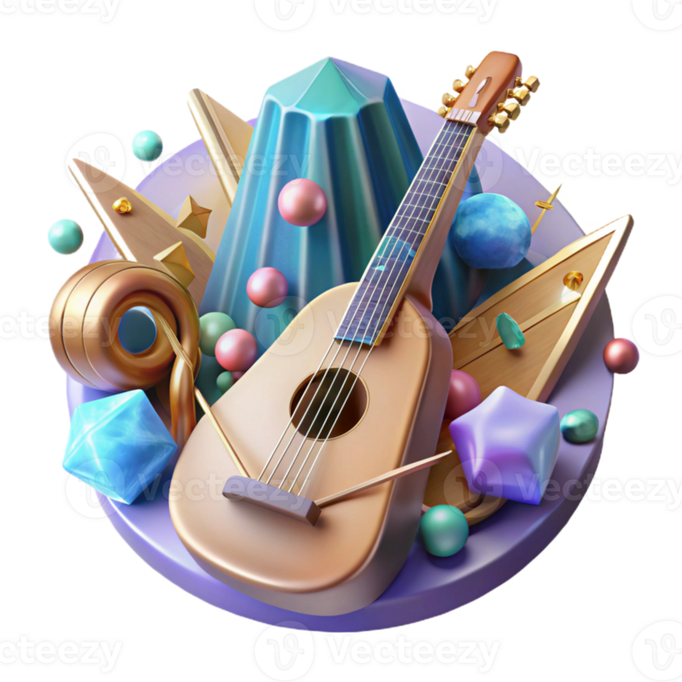 elegant abstract Musical Instrument Cutout with Strings and Keys png