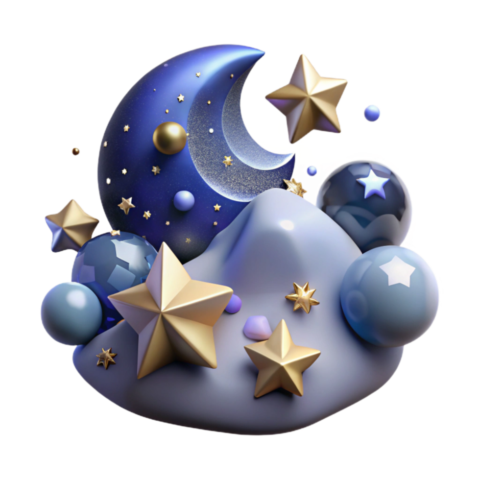 elegant abstract Night Sky with Stars Transparent professional png