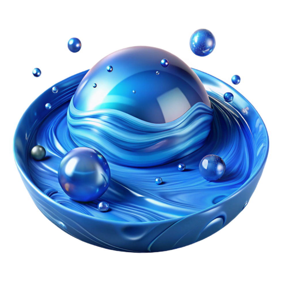 elegant rustic Ocean Blue Water Ripples Cutout with Reflective Surface png