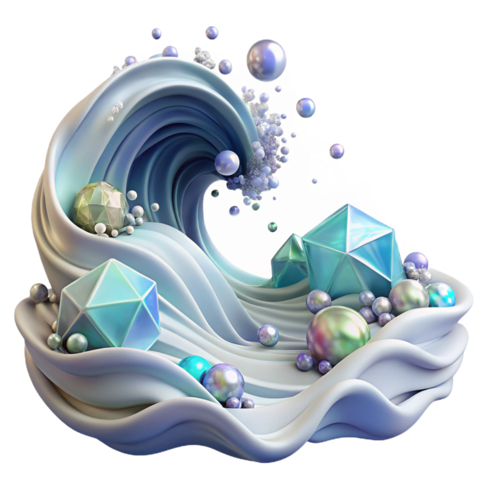 elegant contemporary Ocean Waves Crashing Motion Transparent Background exclusive png