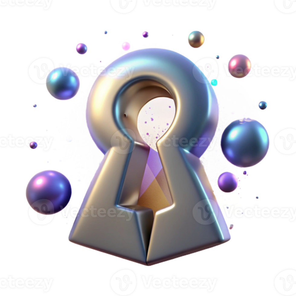 vibrant artistic Old Keyhole Transparent Background Close Up premium png