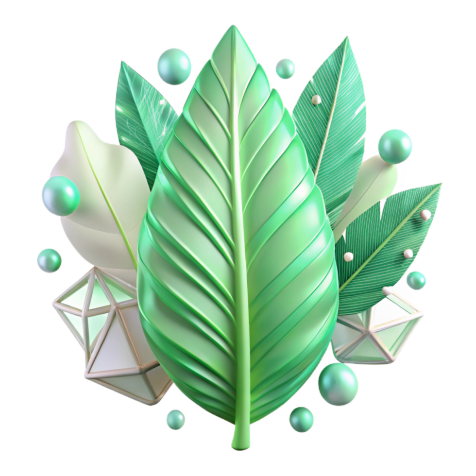 elegant rustic Pastel Green Leaf Pattern Transparent Background high resolution png