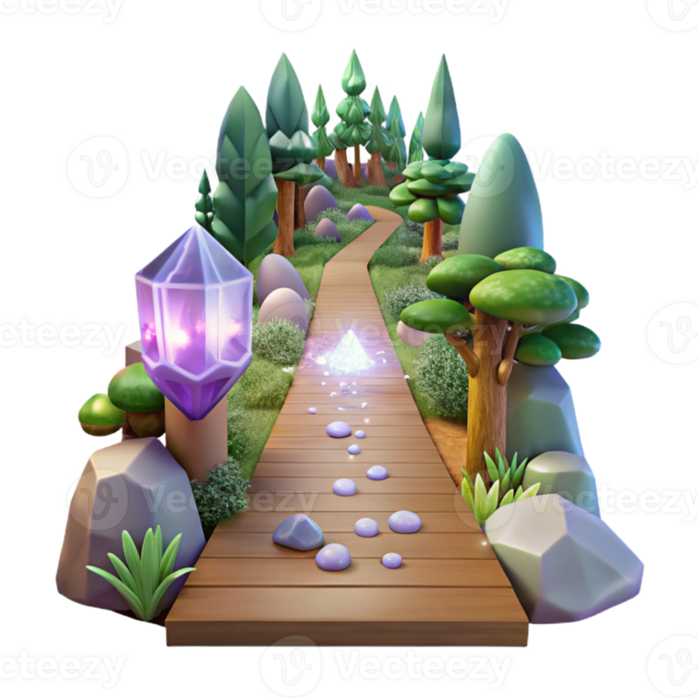 dramatic classic Serene Forest Path with Sunlight Cutout high resolution png