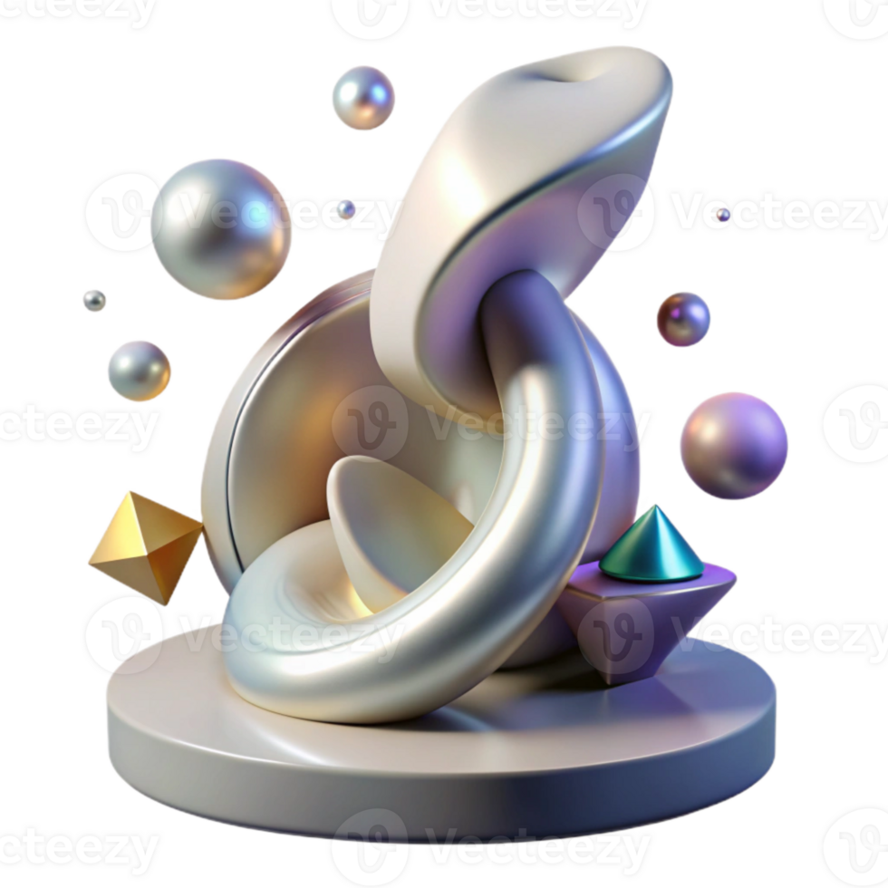magnificent rustic Shadow of Abstract Sculpture with Smooth Curves Transparent Background authentic png