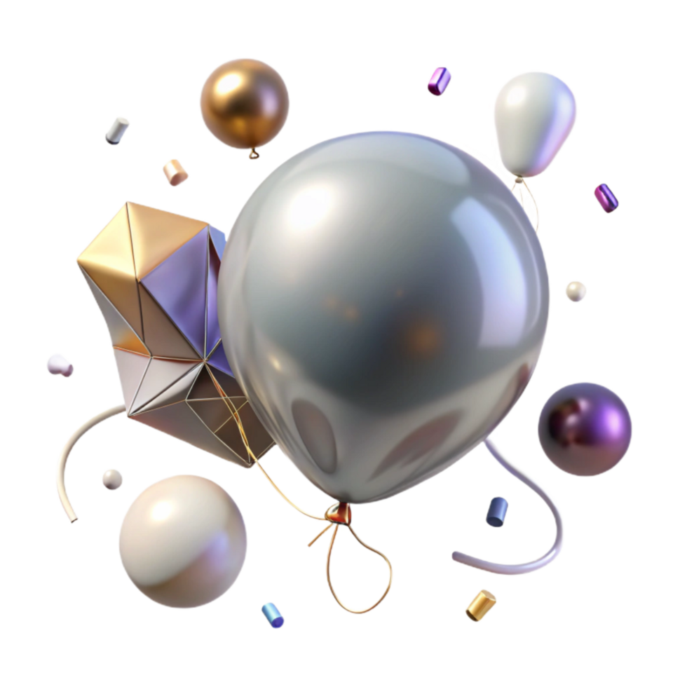 dramatic vintage Shadow of Balloon with String Transparent Background exclusive png