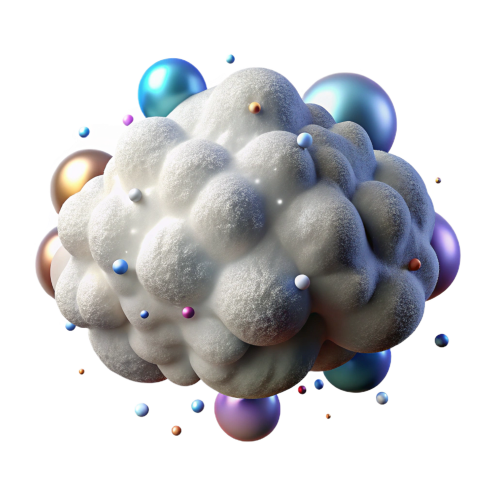 vibrant modern Shadow of Cloud with Fluffy Texture Transparent Background high quality png