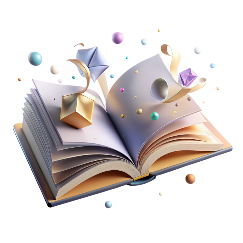 impressive rustic Shadow of Open Book with Curved Pages on Transparent Background high quality png