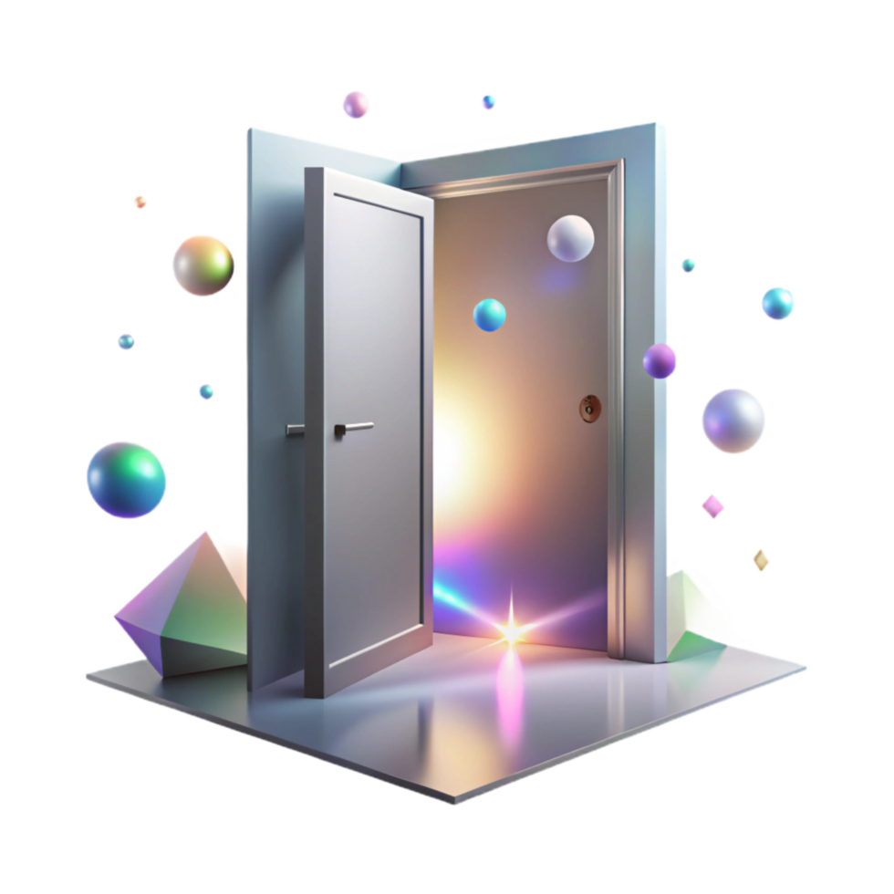 vibrant classic Shadow of Open Doorway with Bright Light Isolated professional png