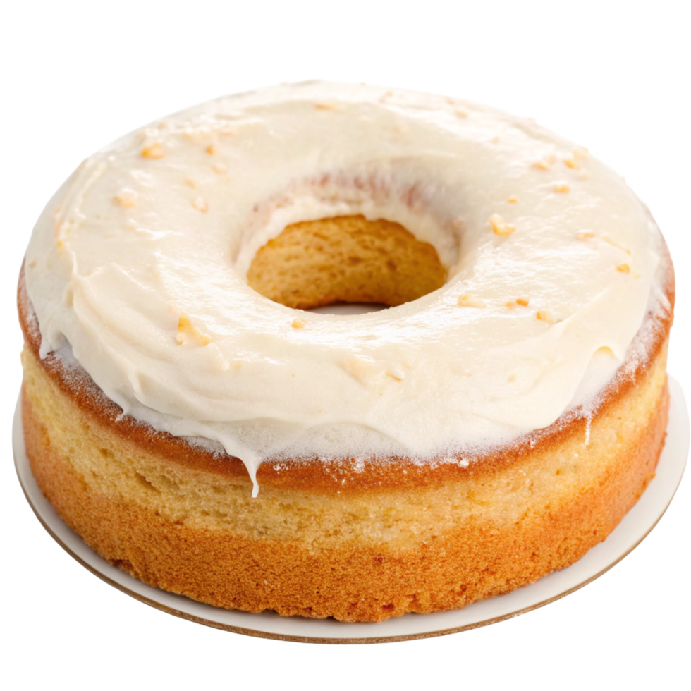 Delicious Homemade Lemon Bundt Cake with Creamy Frosting and Zest Topping png