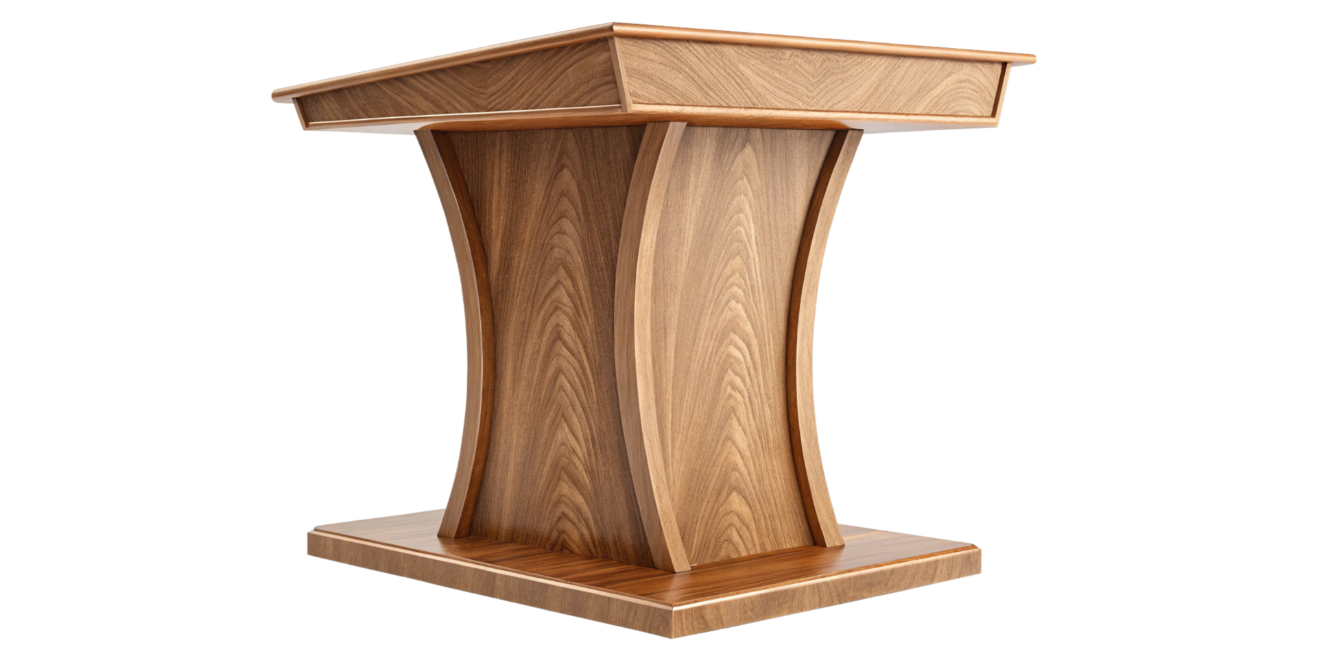 Elegant Modern Wooden Lectern Podium for Presentations and Speeches png