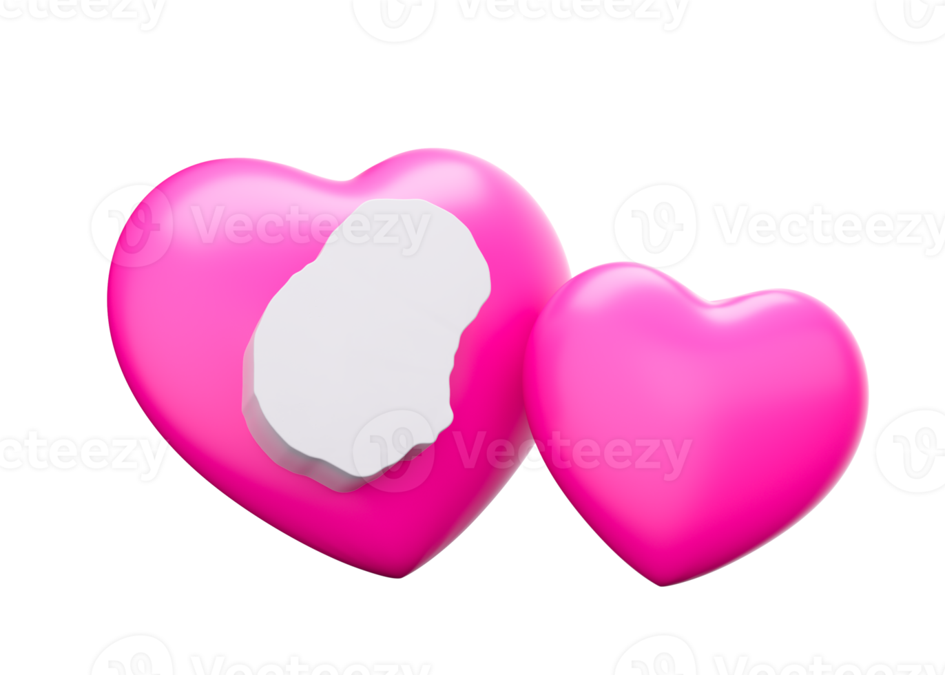 3d Shiny Pink Hearts With 3d Map Of Nauru 3d Illustration png