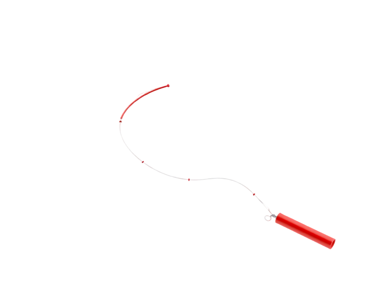 Red crayon and a drawn curve png