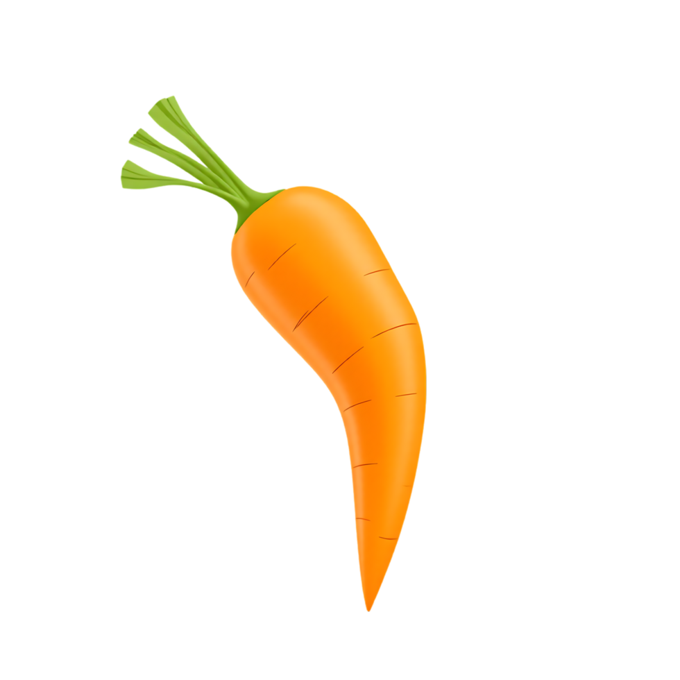 Fresh and healthy carrot isolated on transparent background png