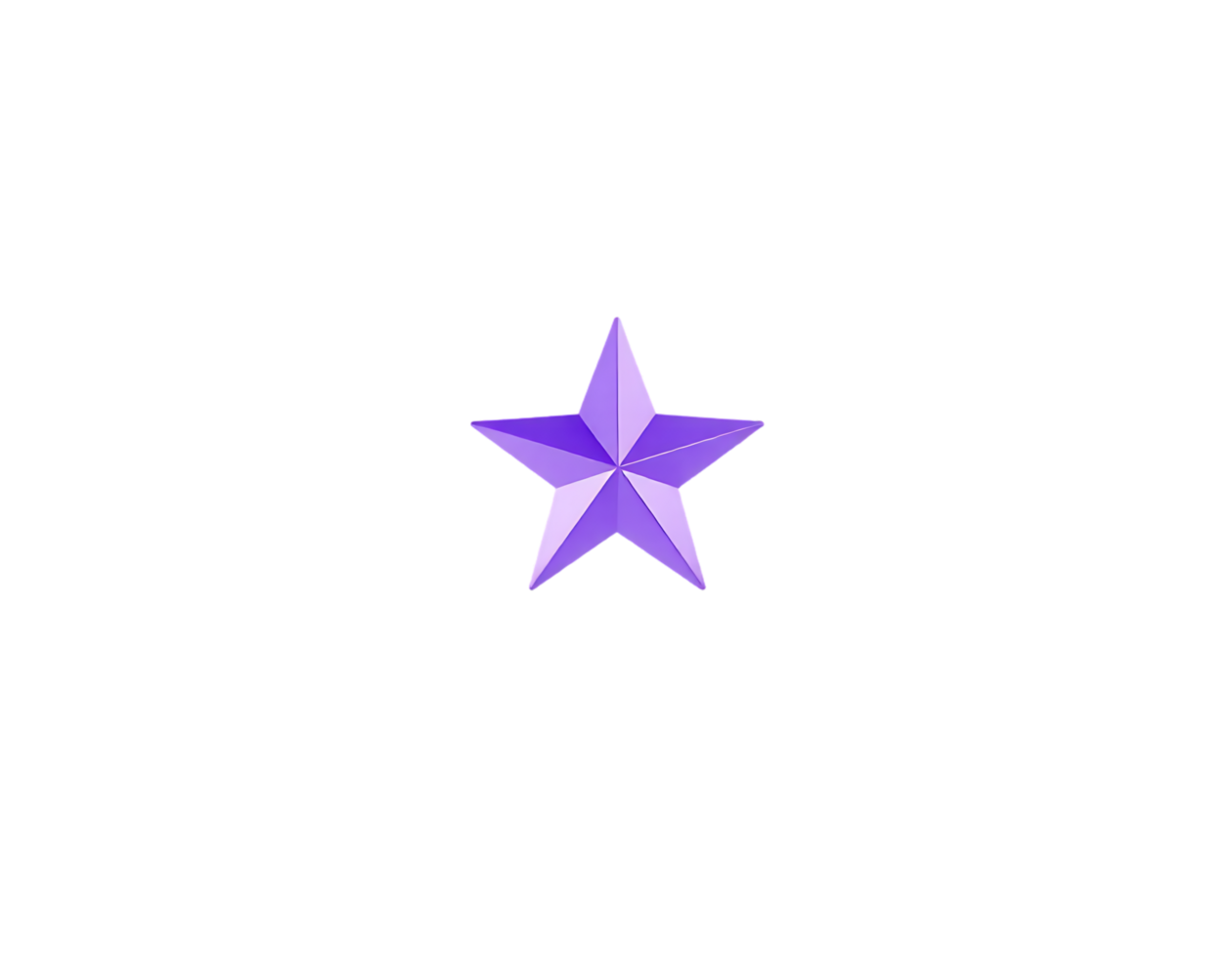 Purple Star on Transparent Background png