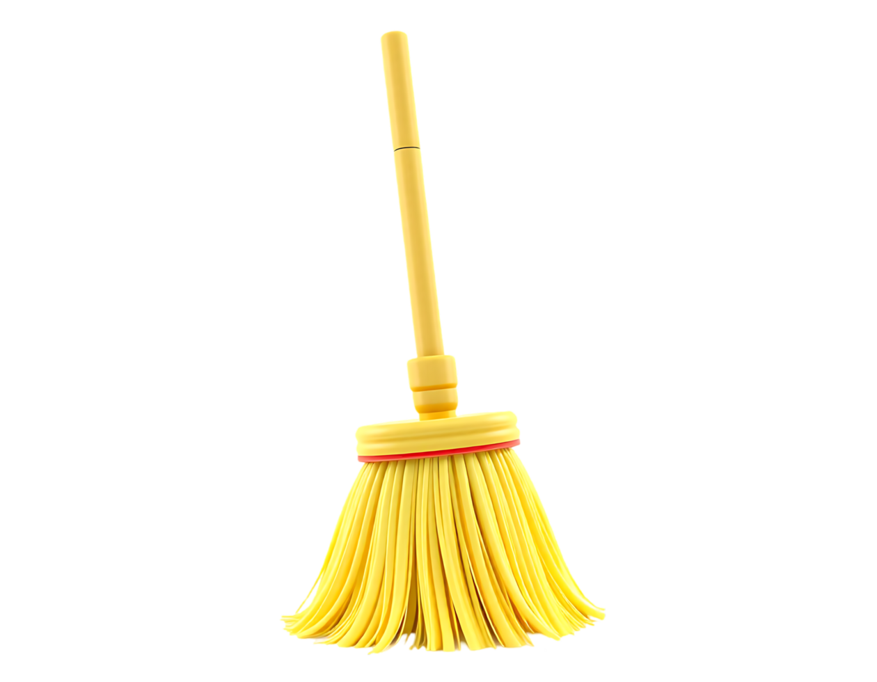 Yellow Broom Cleaning Tool png