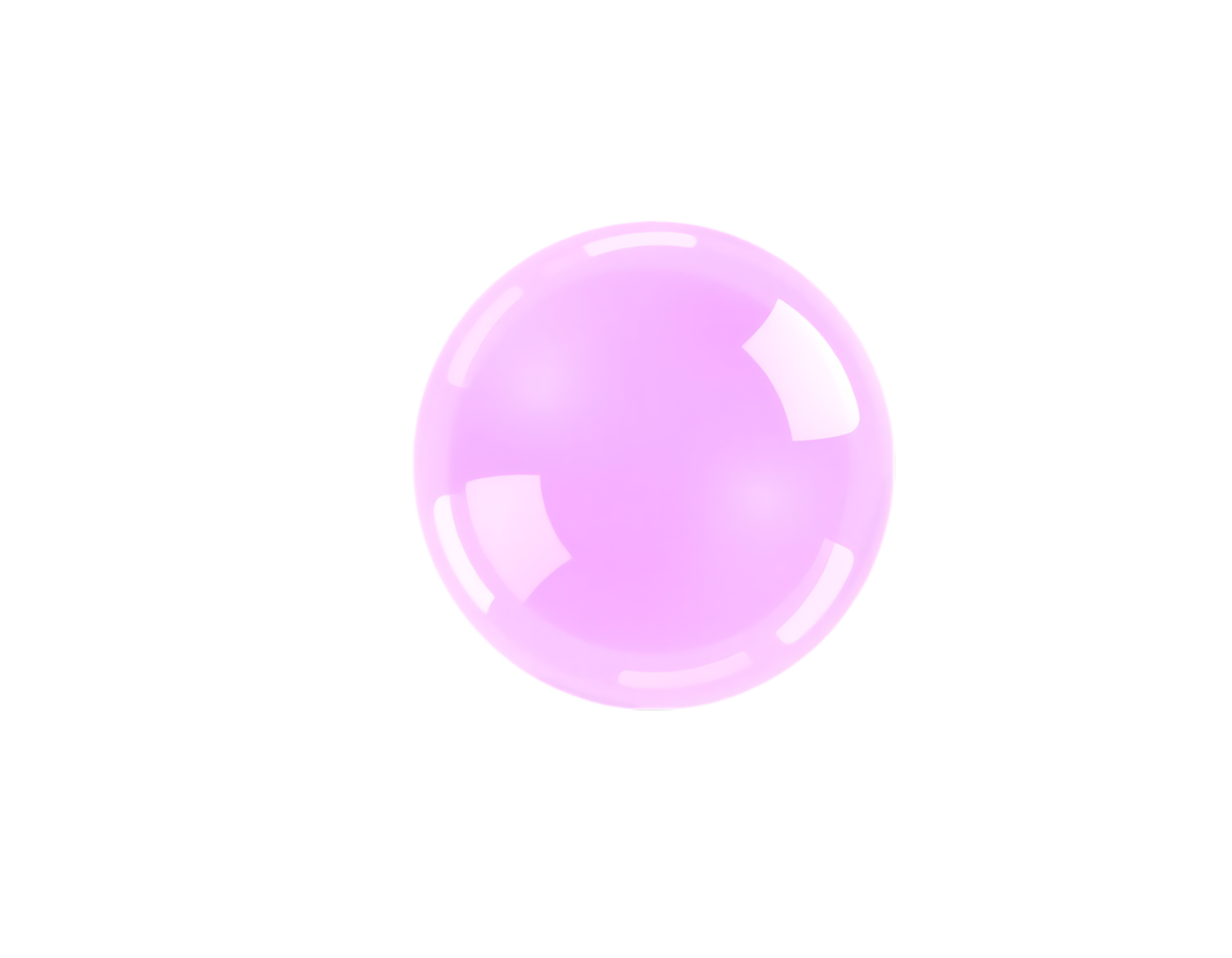 Pink Bubble Floating in the Air png