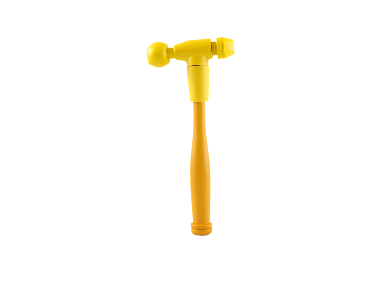 Yellow Hammer Tool Isolated on Transparent Background png