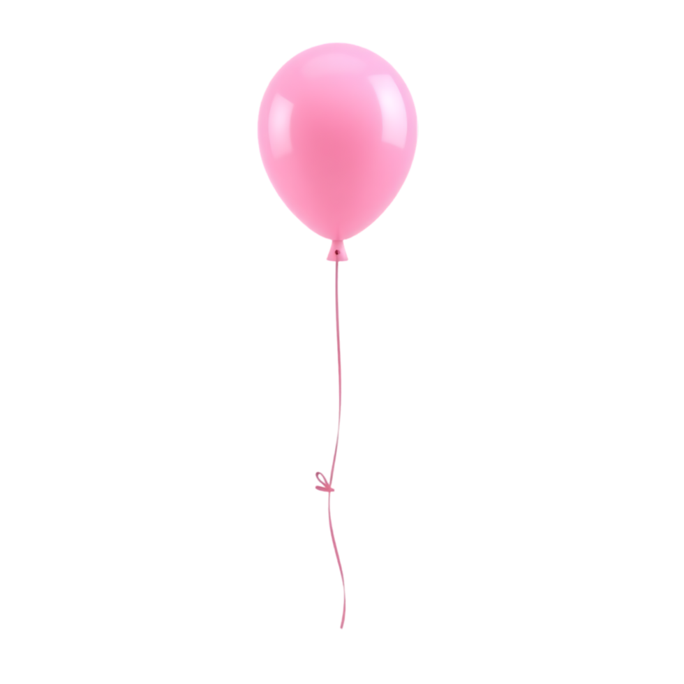 Pink Balloon Floating Upwards png