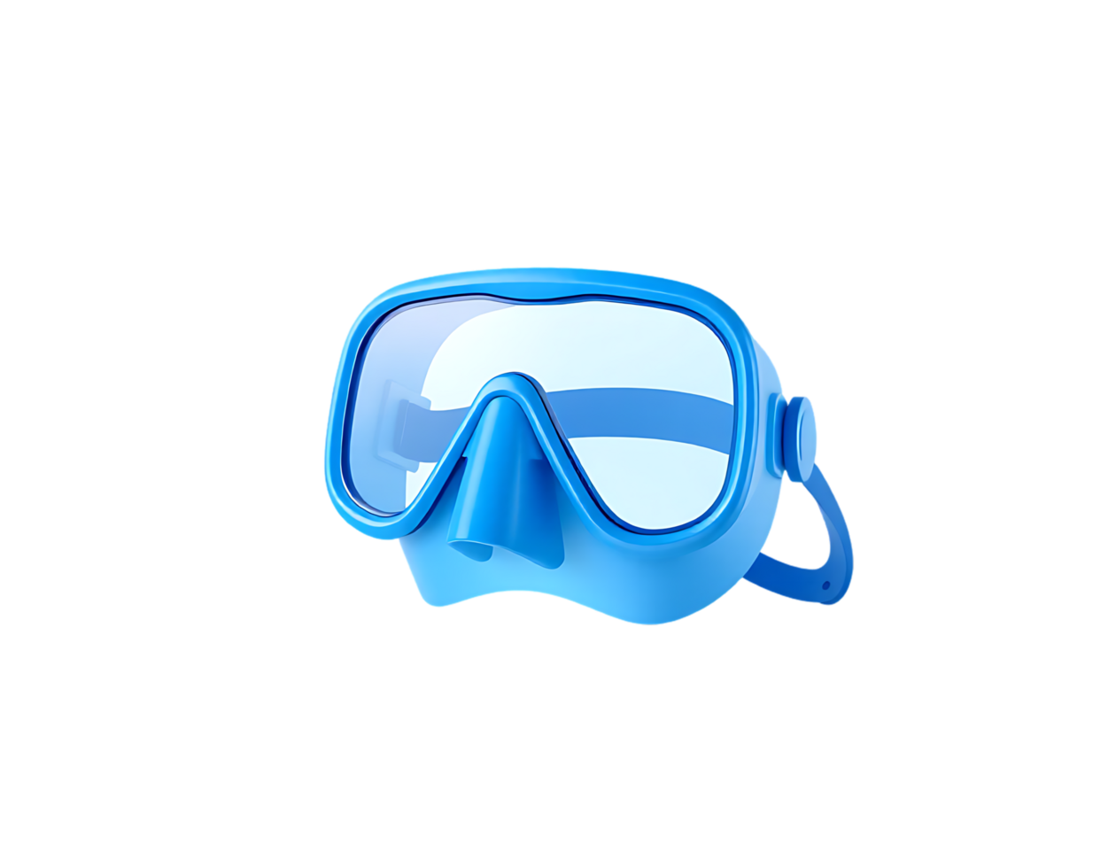 Blue Snorkel Mask Isolated png