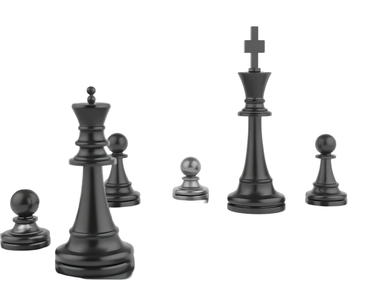 Chess pieces on a transparent background png