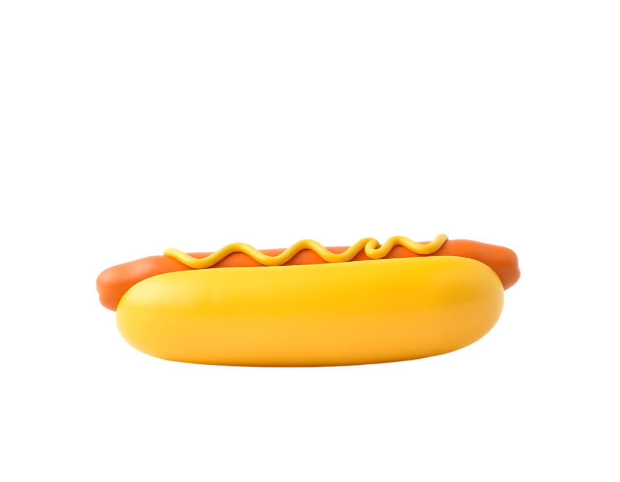 Delicious hot dog with mustard png