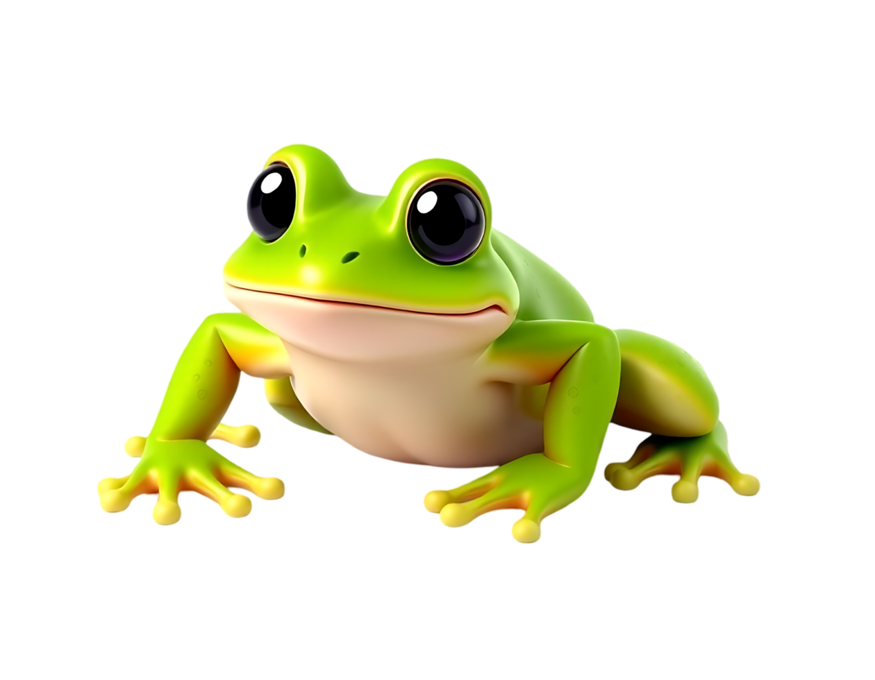 A Cute Green Frog png