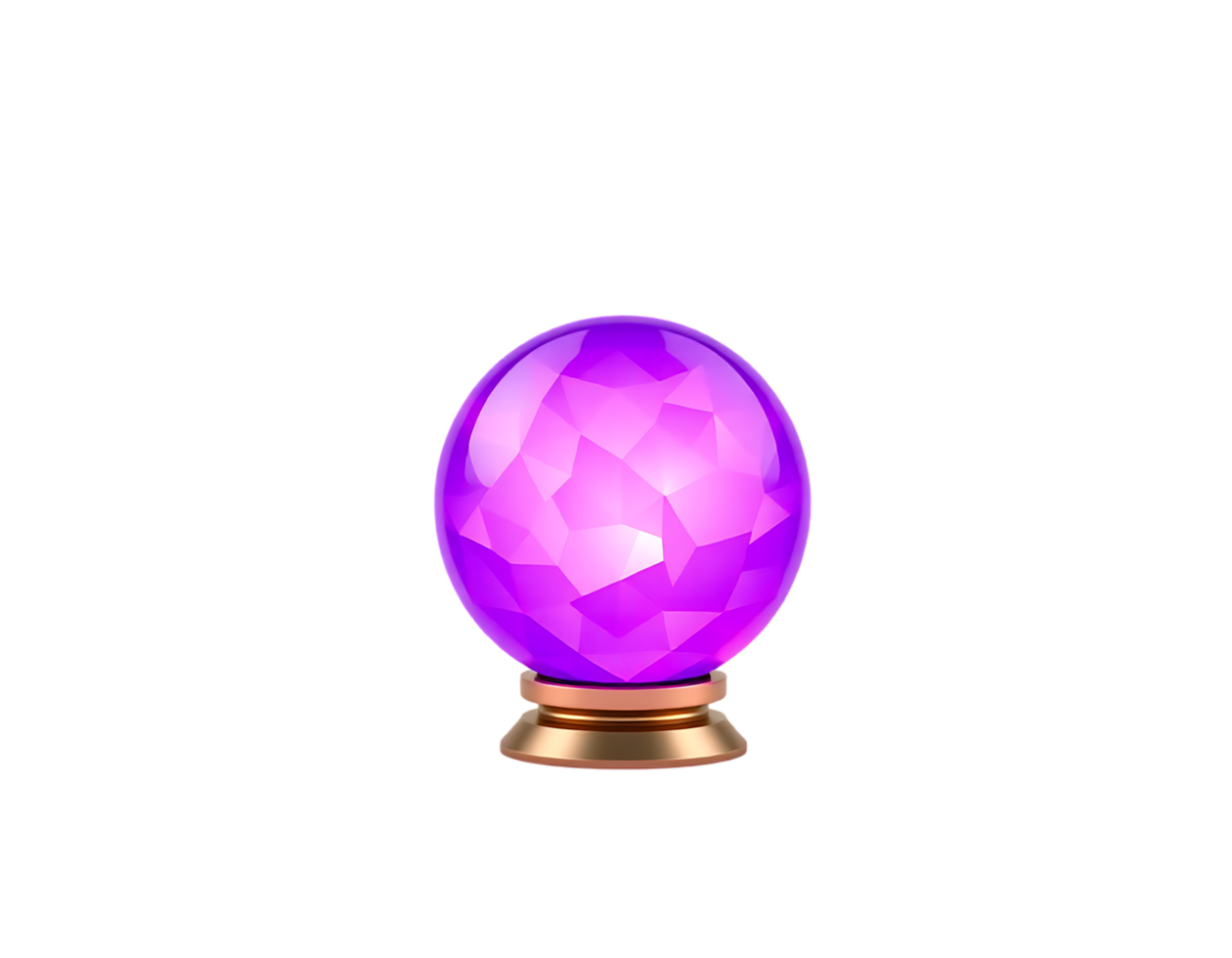 Mystical Purple Crystal Ball for Fortune Telling and Divination png