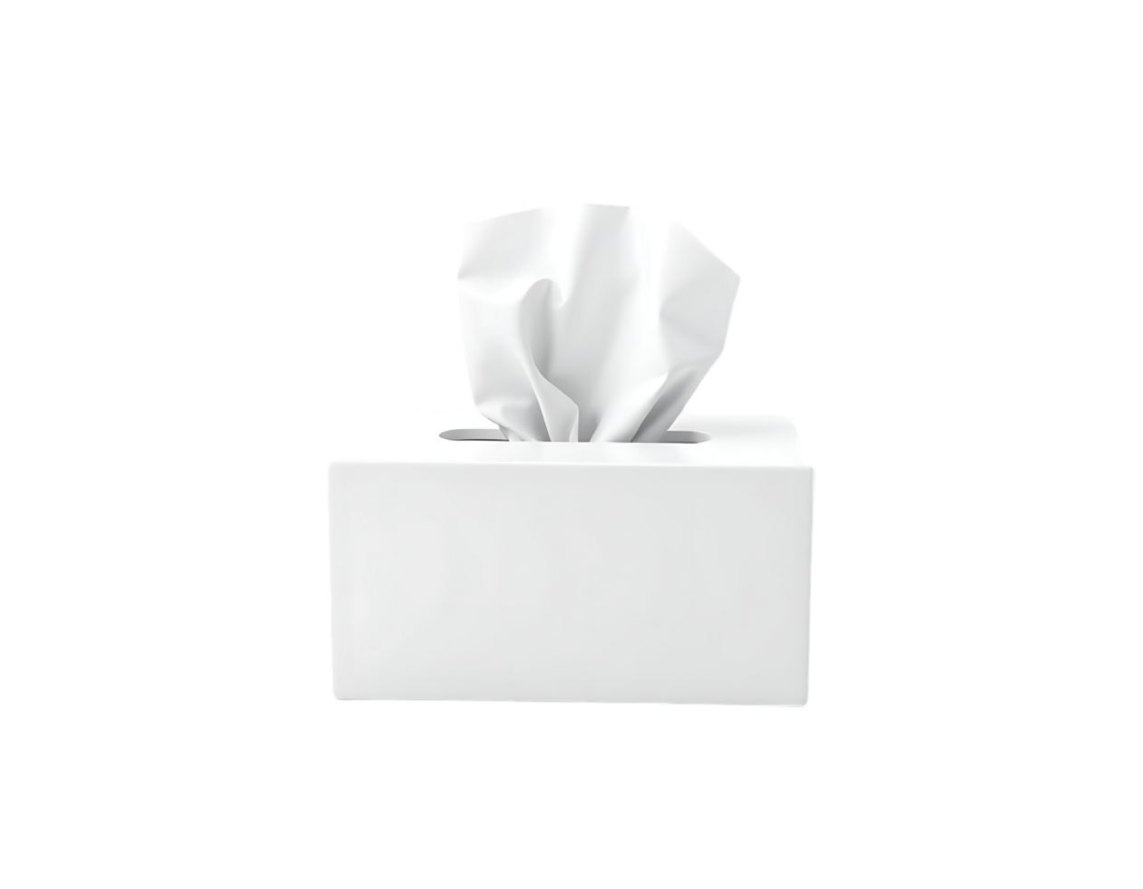 White Tissue Box with Tissues png