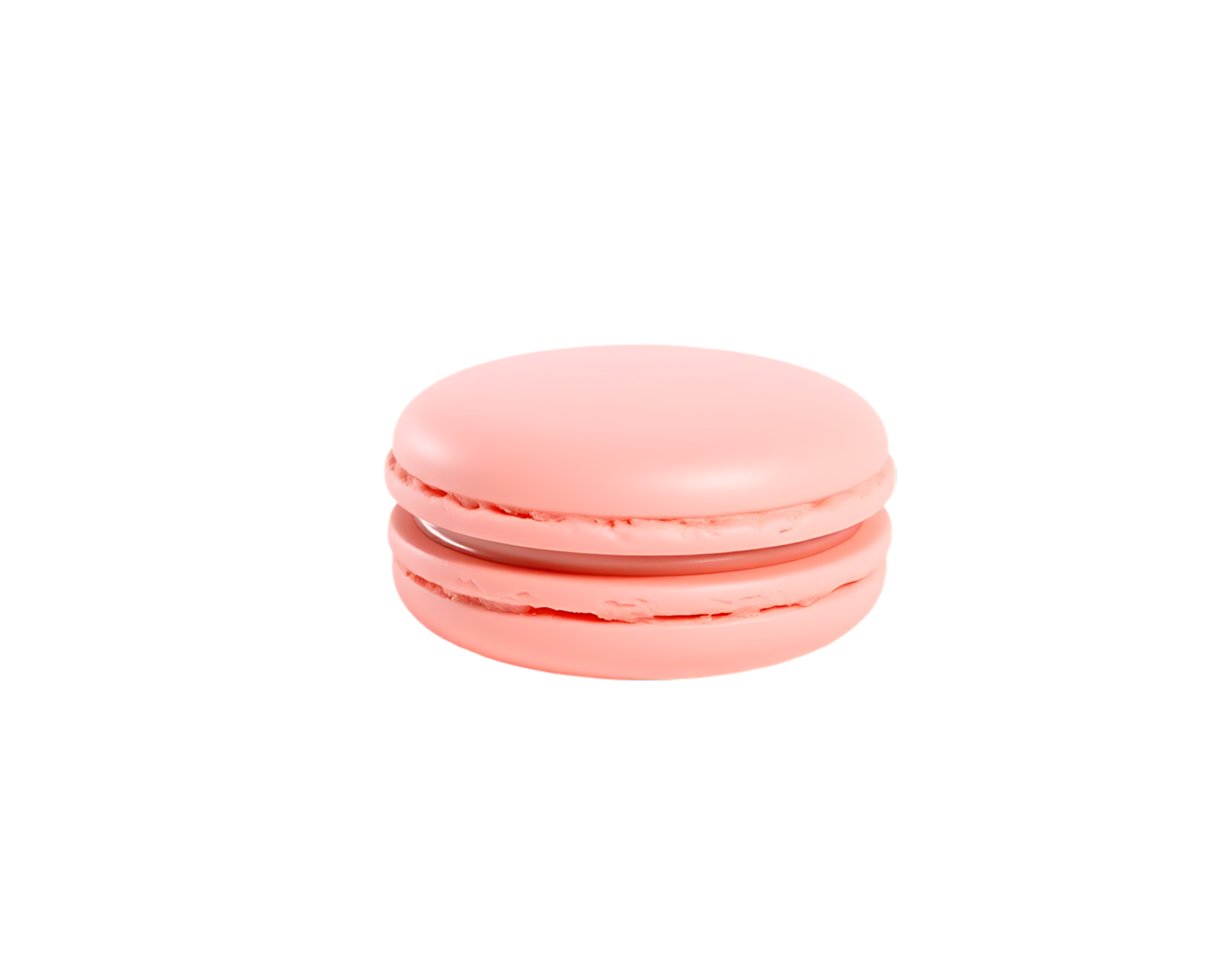 Pink Macaron Isolated on Transparent Background png
