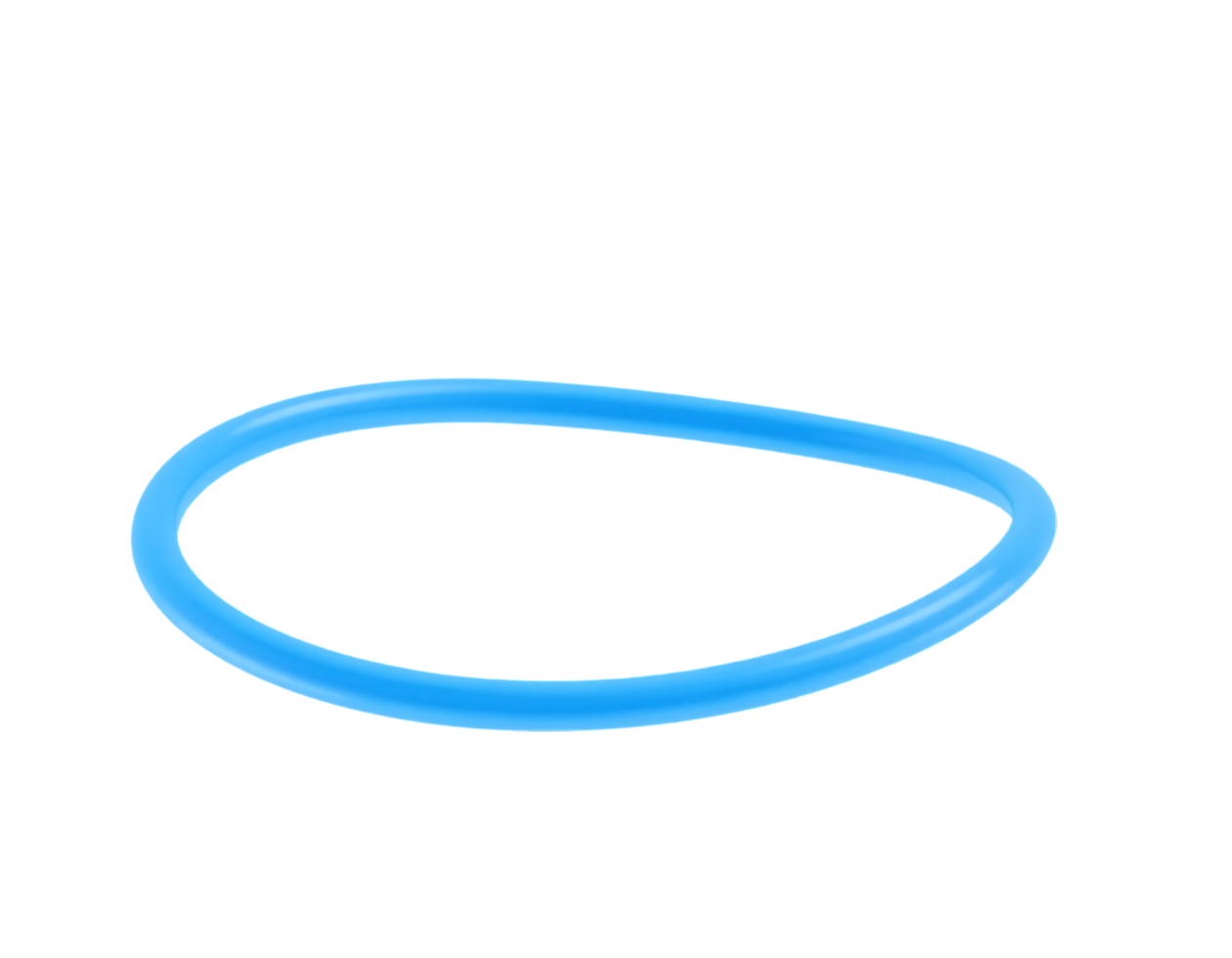 Blue Rubber Band Loop png