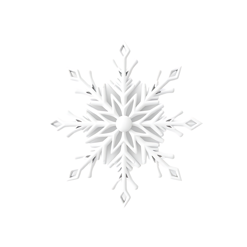 White Snowflake Ornament png