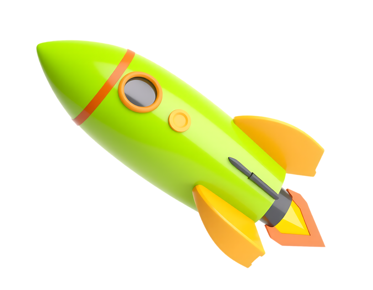 Cartoon Rocket Illustration png